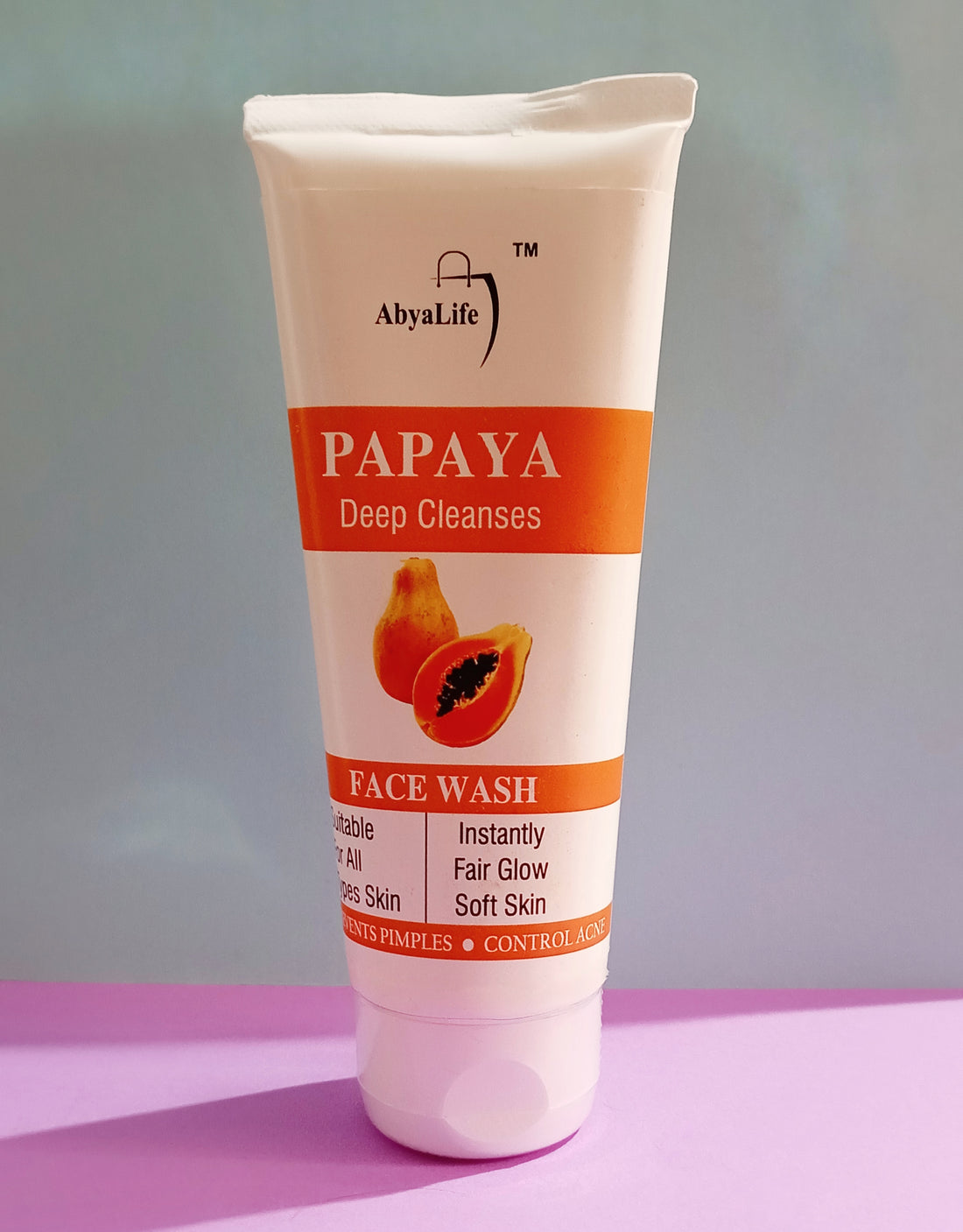 abyalife papaya face wash best facewash in india