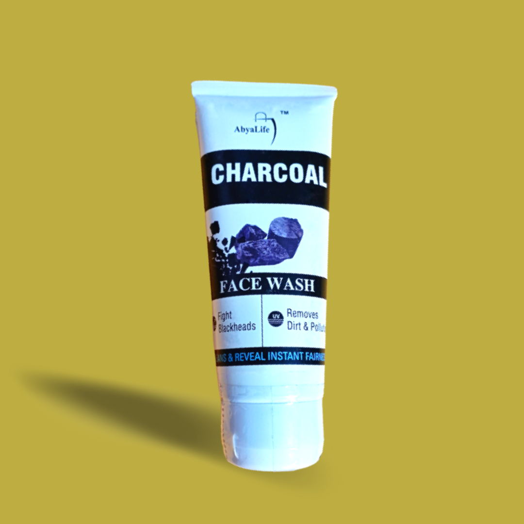 AbyaLife Charcoal Facewash 100ml - Deep Cleansing, Pore Minimizing, and Brightening for a Clear and Radiant Skin - AbyaLife