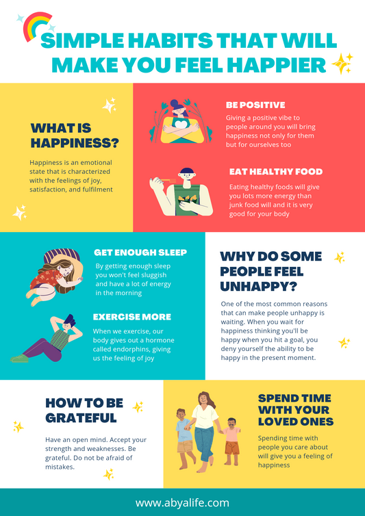 Simple Habits That will Make You Feel Bappier - AbyaLife