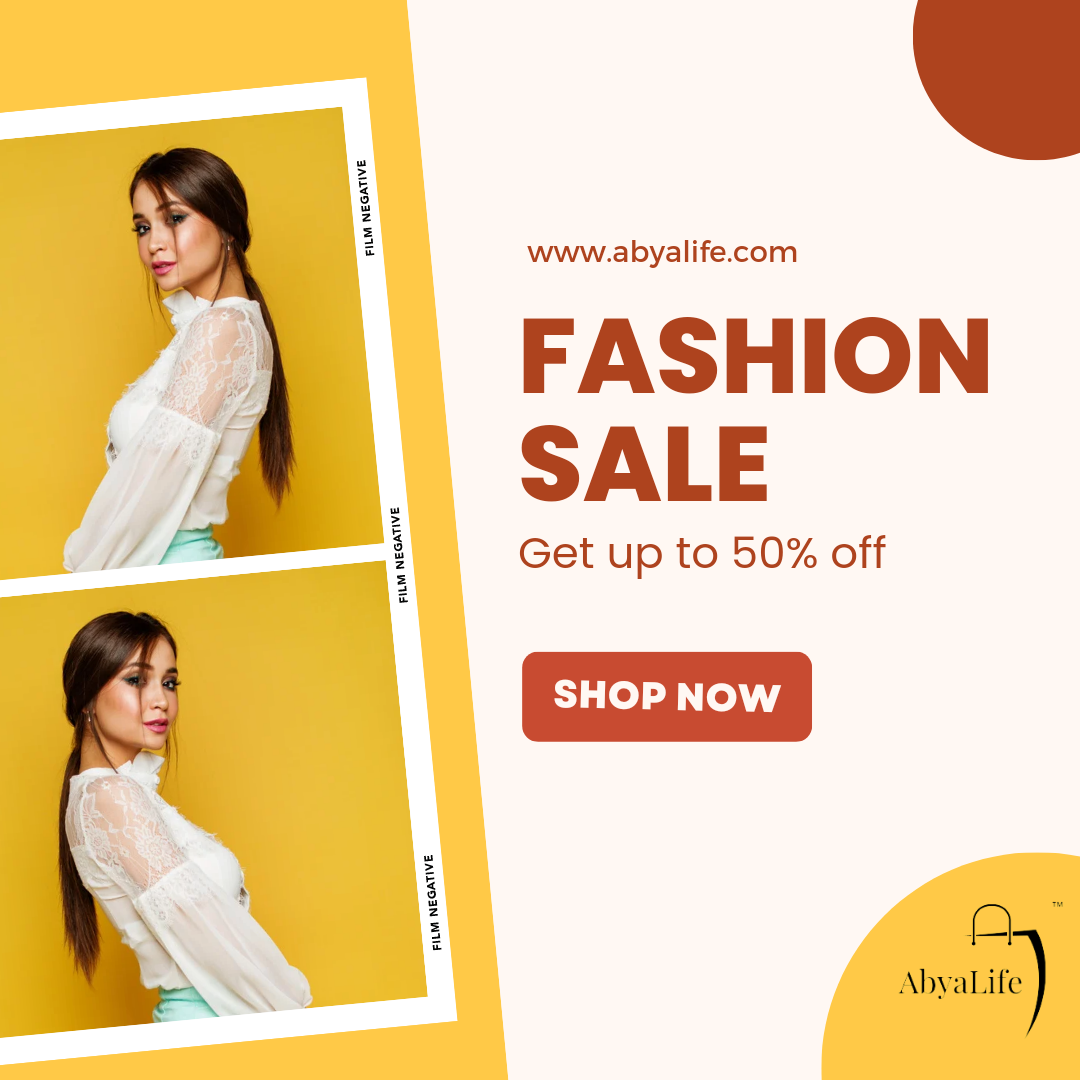 Shop till you drop with the AbyaLife Fashion Sale - Up to 50% Off!" - AbyaLife