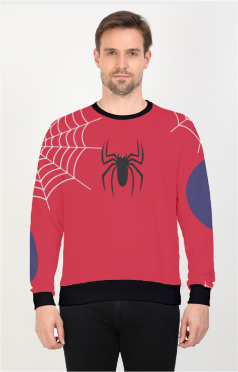 Spider-Man All-Over Print Sweatshirt A Superhero Style Statement - AbyaLife