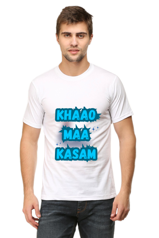 Funny Hindi T-Shirt Khao Maa Kasam