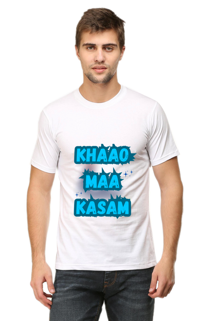 Funny Hindi T-Shirt Khao Maa Kasam