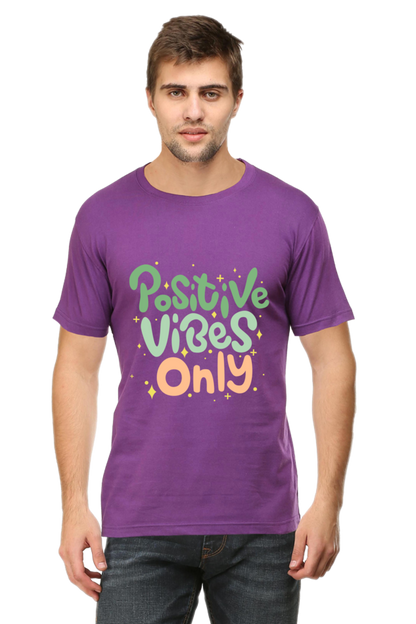 Positive vibes only t-shirt for Men's - AbyaLife