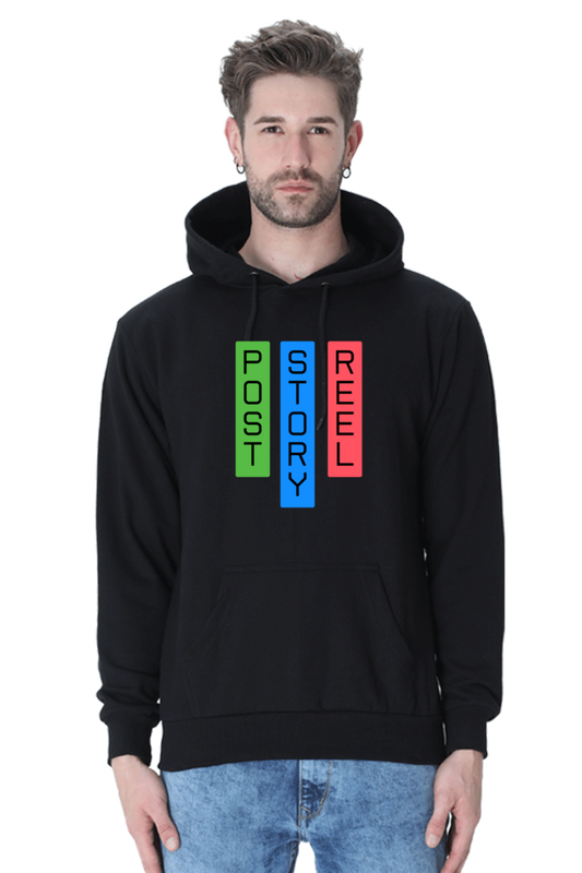 Post Story Reel Unisex Hooded Sweatshirt