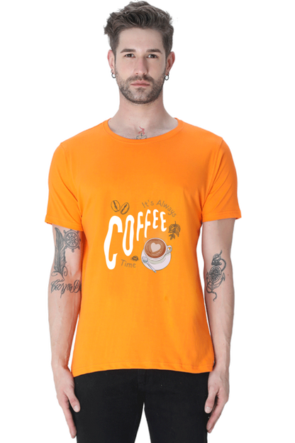 Rustic Coffee Lover T-Shirt: Black, White, and Brown