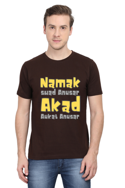 Unique T-Shirt - Namak Swad Anusar Akad Aukat Anusar