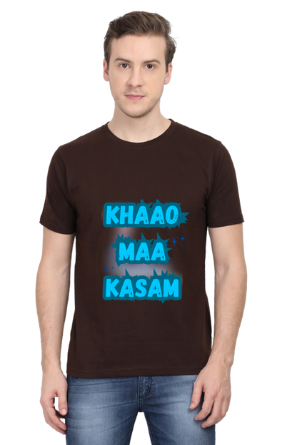 Funny Hindi T-Shirt Khao Maa Kasam