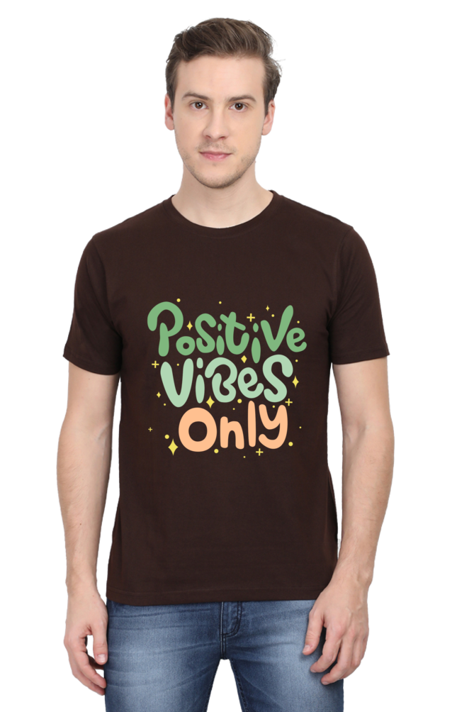 Positive vibes only t-shirt for Men's - AbyaLife