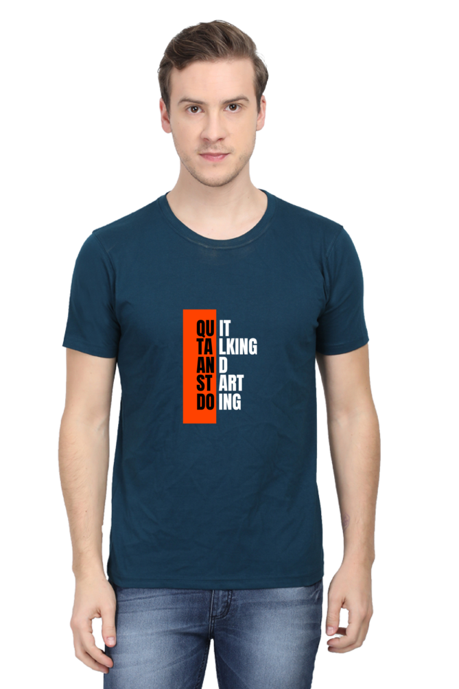 Black and Orange Typographic Inspirational Quote T-Shirt