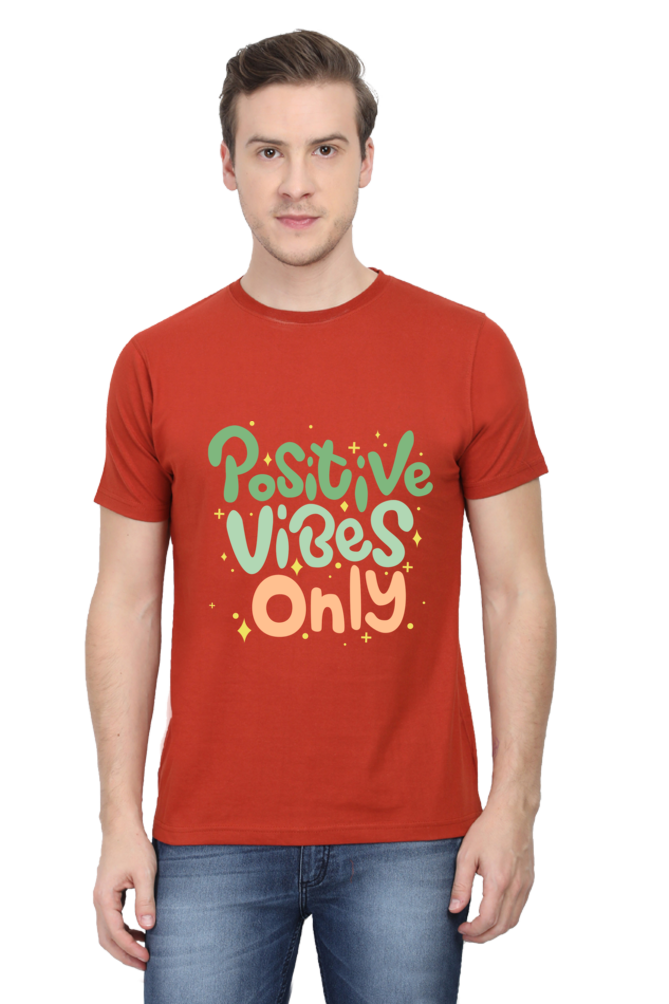 Positive vibes only t-shirt for Men's - AbyaLife