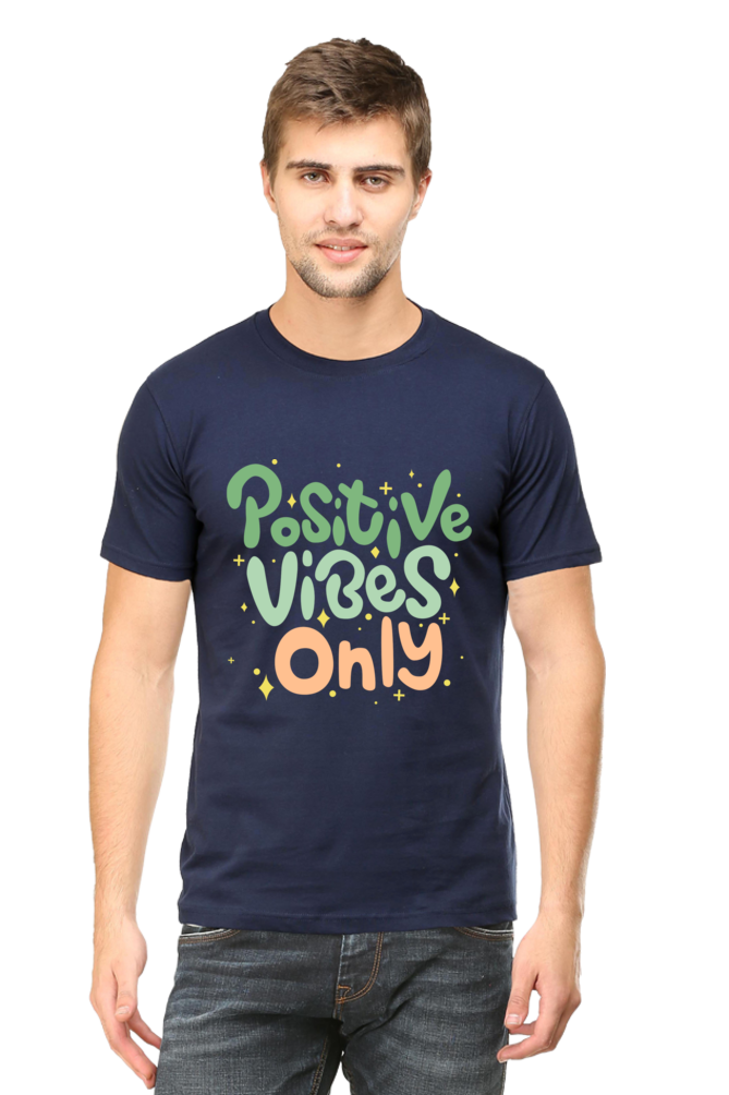 Positive vibes only t-shirt for Men's - AbyaLife