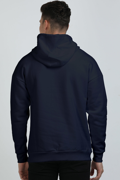 Minimalist Anxiety Awareness Hoodie: White and Blue Typography