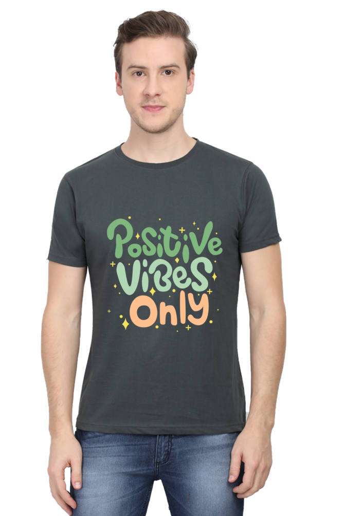 Positive vibes only t-shirt for Men's - AbyaLife