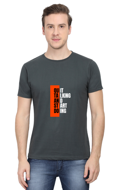 Black and Orange Typographic Inspirational Quote T-Shirt