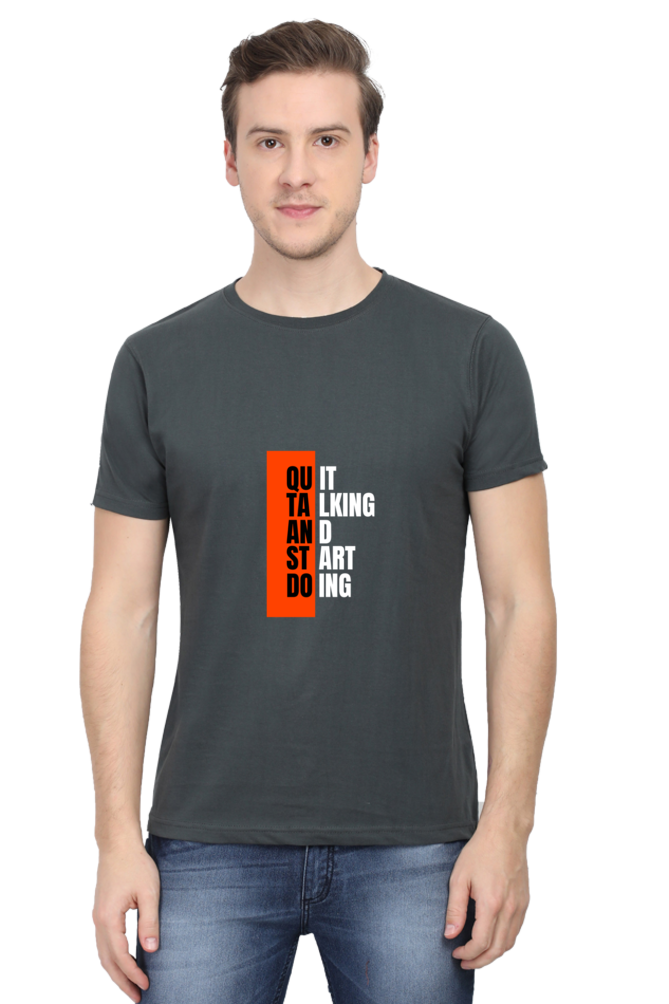 Black and Orange Typographic Inspirational Quote T-Shirt