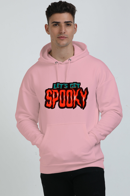 Minimalist Halloween Typography Hoodie: White Background