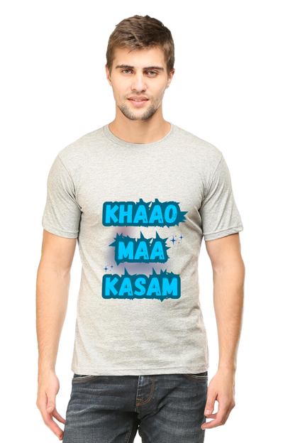 Funny Hindi T-Shirt Khao Maa Kasam