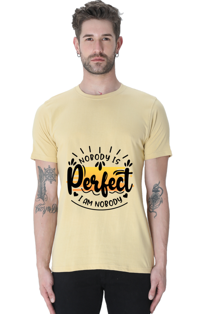 Self-Deprecating T-Shirt Nobody is Perfect I am Nobody - AbyaLife