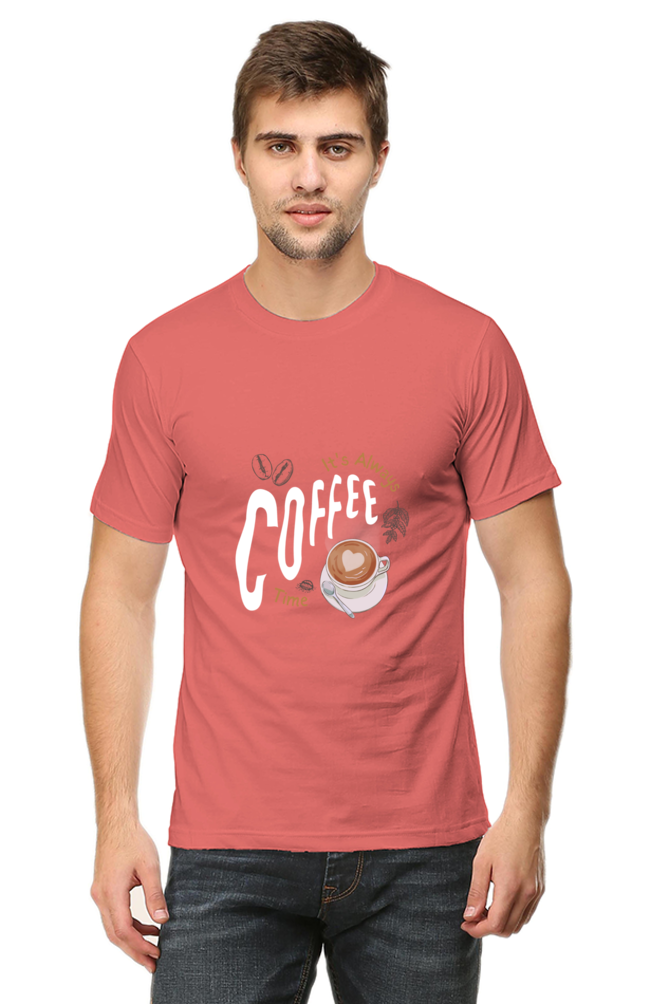 Rustic Coffee Lover T-Shirt: Black, White, and Brown