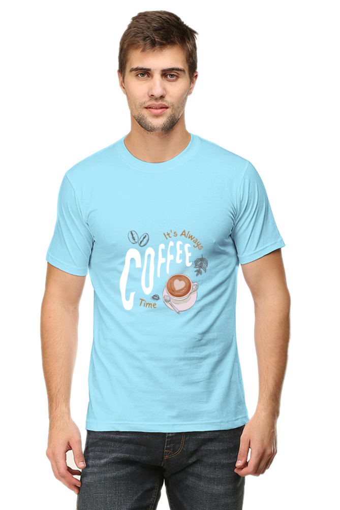 Rustic Coffee Lover T-Shirt: Black, White, and Brown