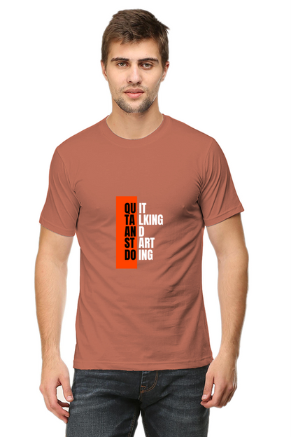 Black and Orange Typographic Inspirational Quote T-Shirt