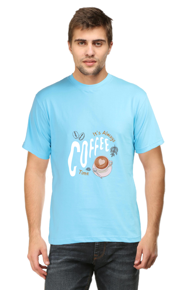 Rustic Coffee Lover T-Shirt: Black, White, and Brown