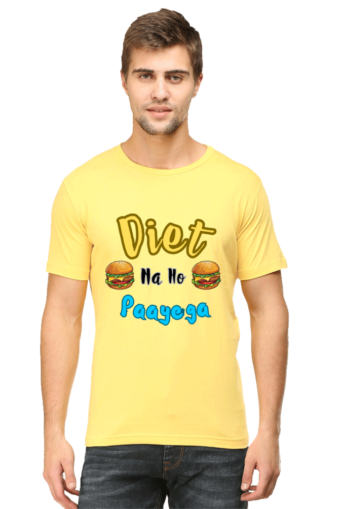 Funny T-Shirt: Diet Na Ho Payega - AbyaLife