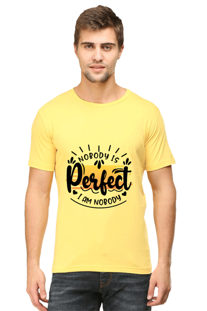 Self-Deprecating T-Shirt Nobody is Perfect I am Nobody - AbyaLife