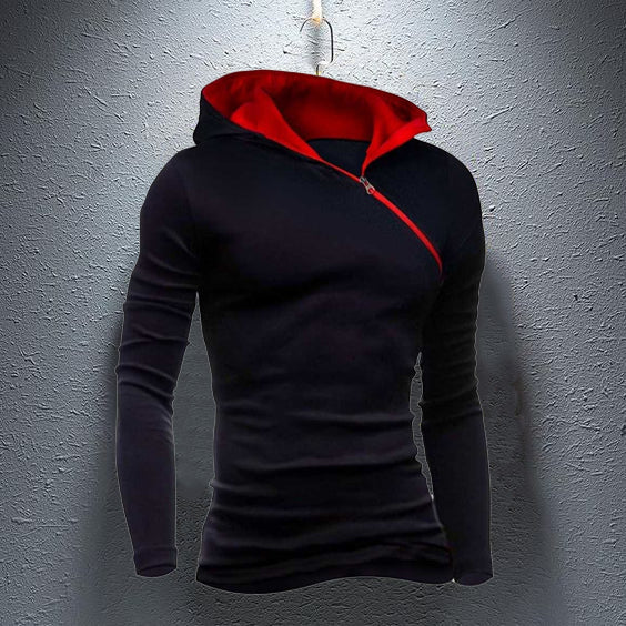 Mens Casual Cotton Color Block Hoodies - AbyaLife