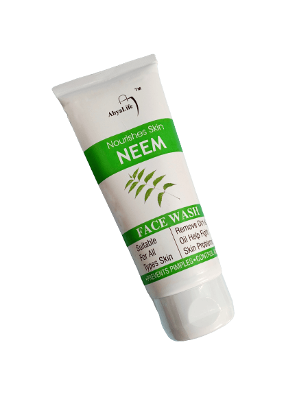 Clear, Nourished, and Glowing Skin: AbyaLife Neem Face Wash for Indian Skin 100ml - AbyaLife